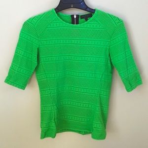 EUC Rag & Bone electric green top